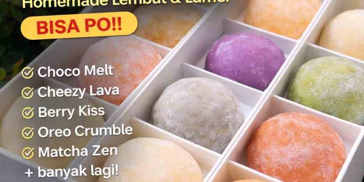 Mochi Bandung Kekinian yang Lagi Hits, Lembut & Banyak Varian Rasa (Open PO!)